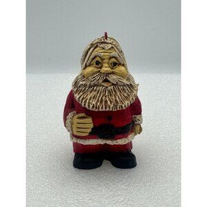 Vintage Steve Tunturi Whittlers Workshop Hand Carved Santa Claus Ornament Figuri